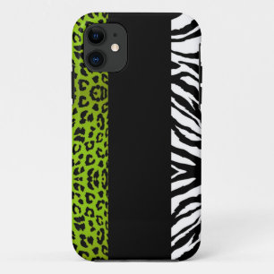 Limoner grüner Leopard-und iPhone 11 Hülle