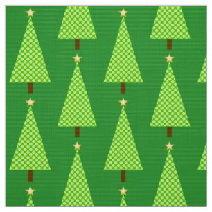 Limoner grüner Polkapunkt moderner Weihnachtsbaum Stoff