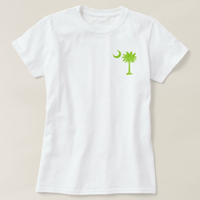Limoner grüner TaschePalmetto T-Shirt (Design vorne)
