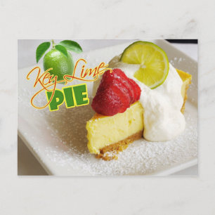 Limoner Kuchen mit Erdbeeren Postkarte