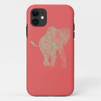 Limoner/Pfirsich-Elefant iPhone 5 Fall Case-Mate iPhone Hülle
