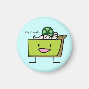 Limoner Pie sour lemon Tart Dessert Slice Graham Magnet