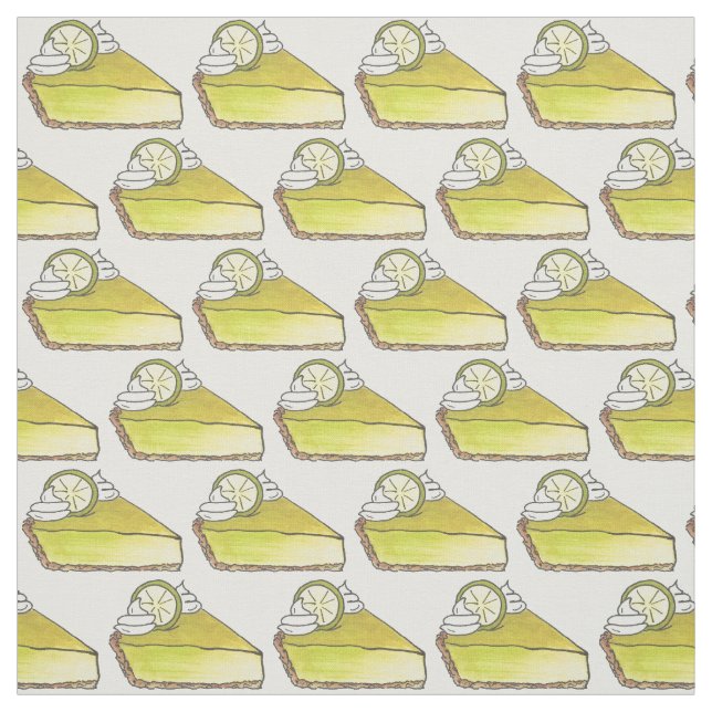 Limoner Schlüsselkuchen-Backwaren Stoff (Muster)