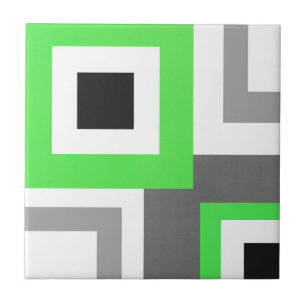 Limoner Schwarz-weißer Farbblock Fliese