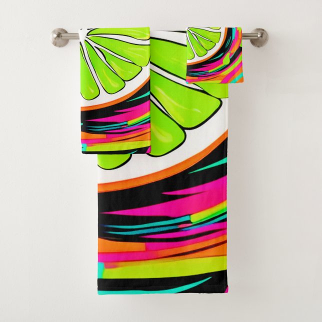 Limoner Slice Pop Art Badhandtuch Set (Insitu)