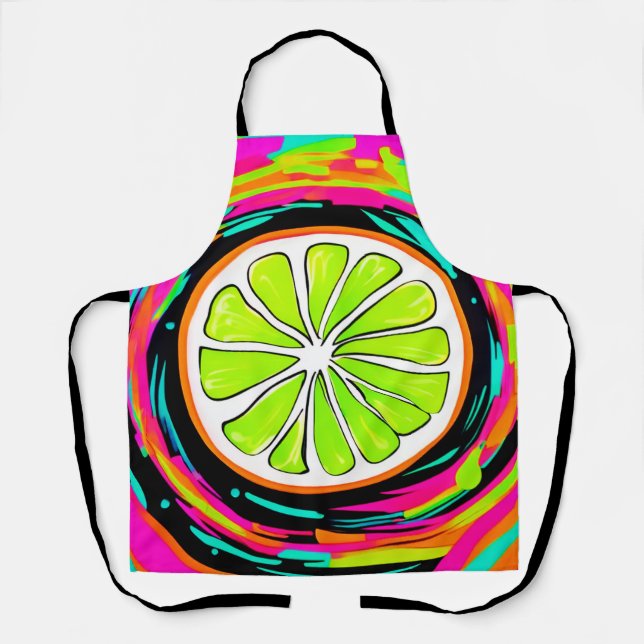 Limoner Slice Pop Art Schürze (Vorderseite)