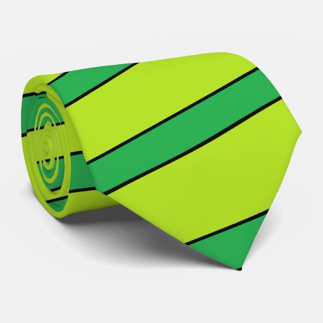 Limoner Streifen Krawatte (Gerollt)