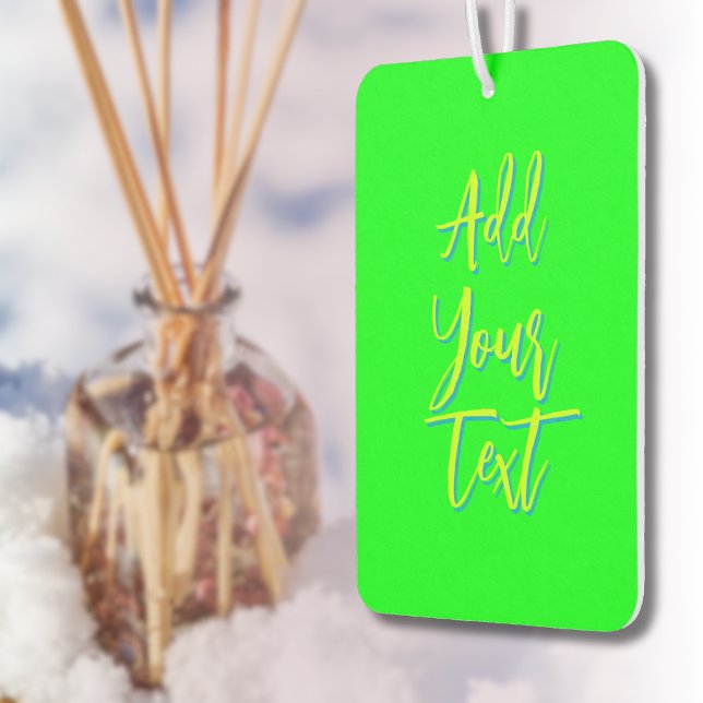 Limones 3D-Azurblau Moderner Text Funny Electric G Autolufterfrischer (Von Creator hochgeladen)