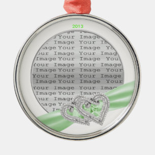 Limones Band-Dekor für benutzerdefinierte Herzen Ornament Aus Metall