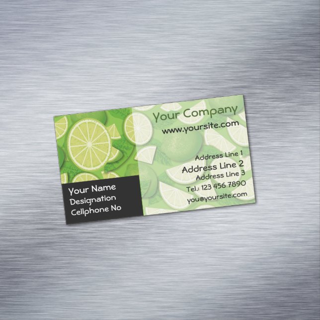 Limones Business-Card-Magnet Magnetische Visitenkarte (Beispiel)