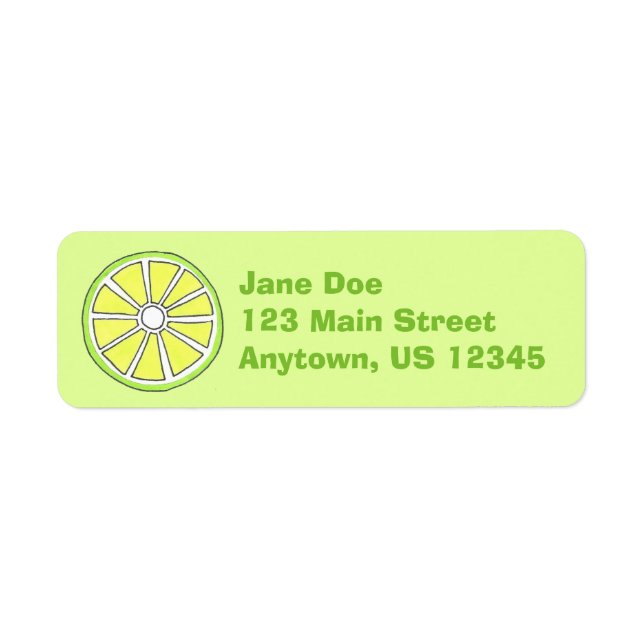 Limones Etikett für Zitrusfrüchte mit grünen Schni (Vorne)