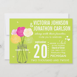 Limones Foto Ranunculus Rose Moderne Typografie Einladung