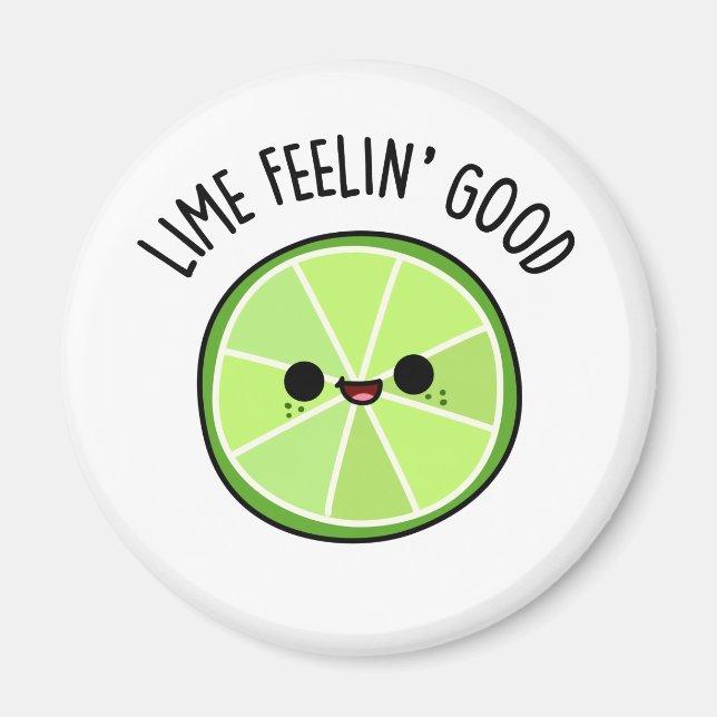 Limones Gefühl Gutes Funny Citrus Limon Puppe Magnet (Vorne)