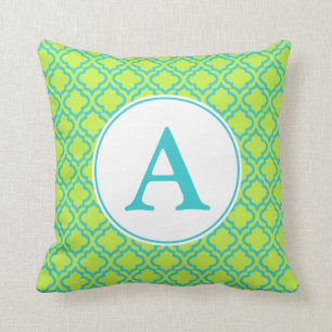 Limones Mit Monogramm Muster Kissen