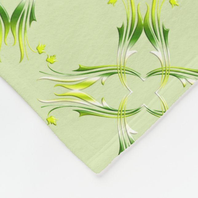 Limones Muster der barocken Art Fleecedecke (Ecke)