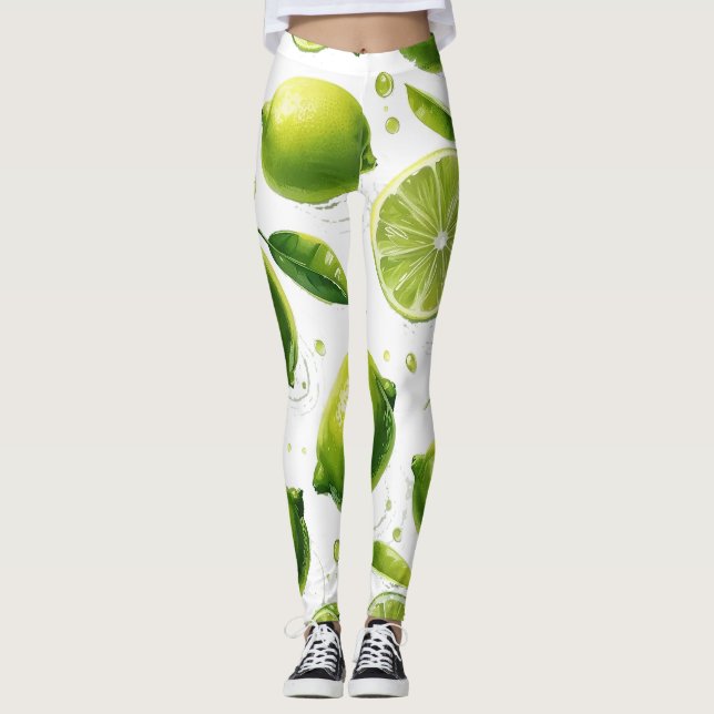 Limones Muster Leggings (Vorderseite)