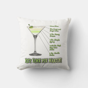 Limones Pie Martini Cocktail Recia Kissen