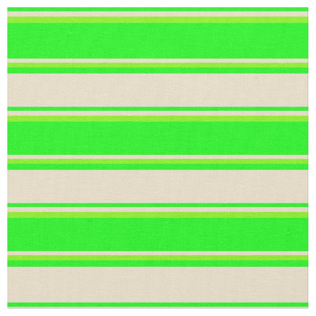 Limones, Tan und grünes Muster Stoff (Nahaufnahme)