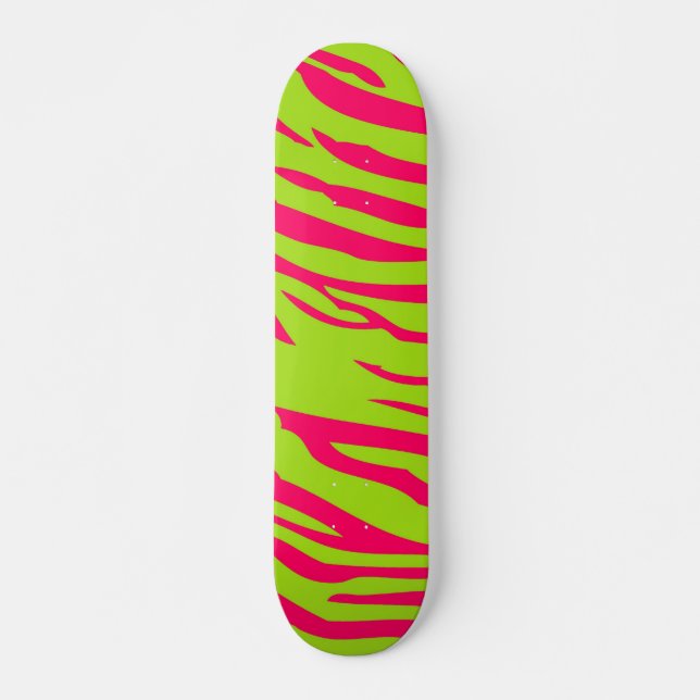 Limones Zebra-Zebra-Skateboard in heiß rosa Skateboard (Vorne)