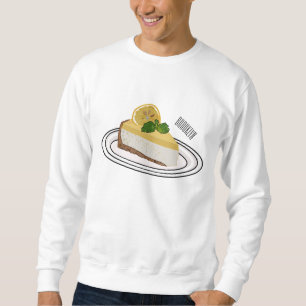 Limonien-Käsekuchen Cartoon-Illustration Sweatshirt