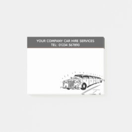 Limousine Autovermietung Service Cartoon für indiv Post-it Klebezettel