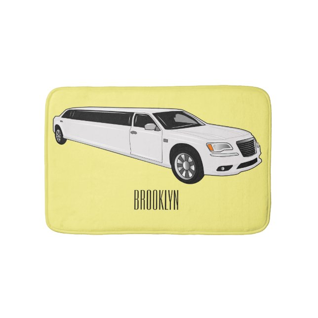 Limousine-Cartoon-Abbildung Badematte (Vorderseite)