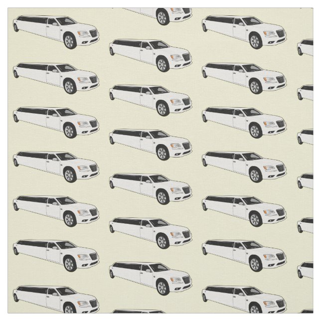 Limousine-Cartoon-Abbildung Stoff (Muster)