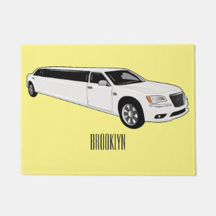 Limousine Cartoon-Illustration Fußmatte