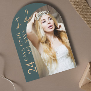 Limousine Modernes Arch Foto Brautparty Einladung