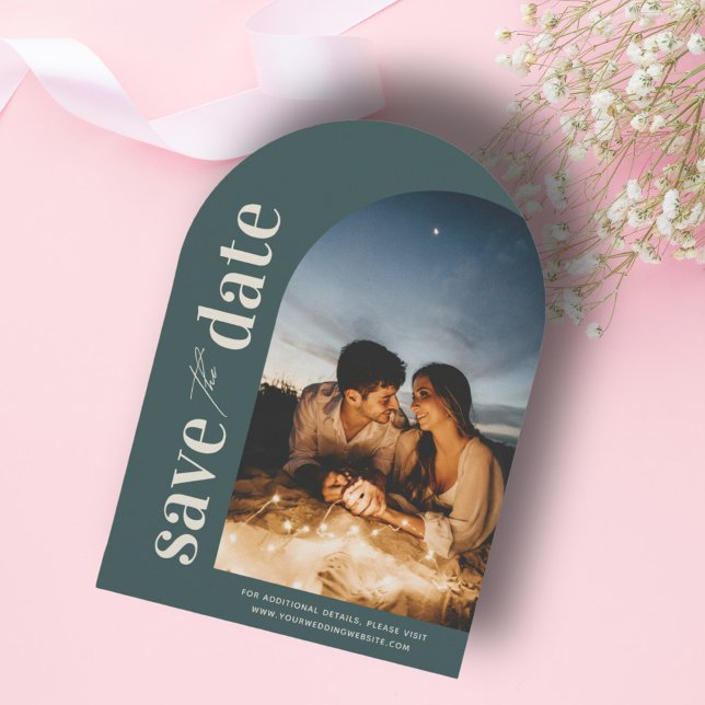 Limousine Modernes Foto Arch Save the Date Einladung (Von Creator hochgeladen)