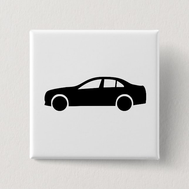 Limousine-Silhouette Button (Vorderseite)