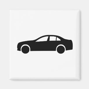 Limousine-Silhouette Magnet