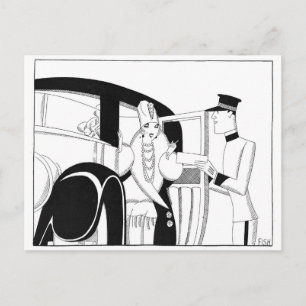 Limousine von Anne Harriet Fish Postkarte