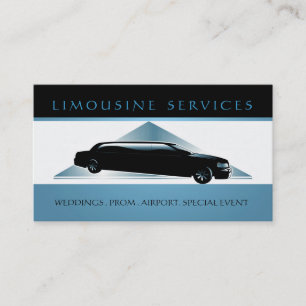 Limousinen, Limo-Services, Fahrerkarte Visitenkarte