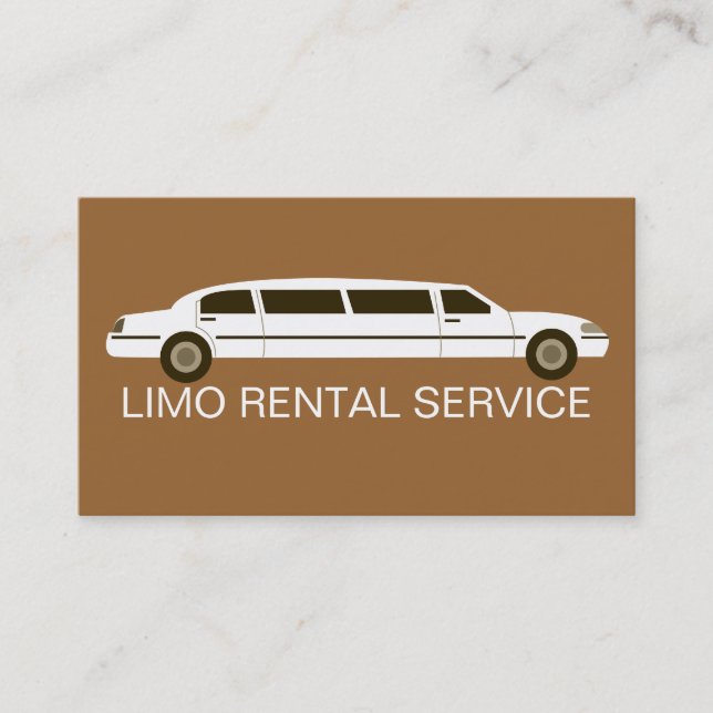 Limousinen-MietVisitenkarten Visitenkarte (Vorderseite)