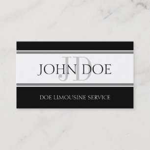 Limousinen-Service-Streifen W/W Visitenkarte