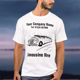 Limousinen-Vermietung Cartoon T-Shirt