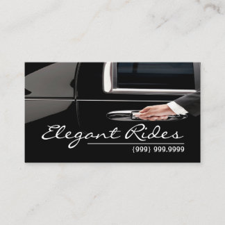 Limousines Limo Car Services Driver Business Card Visitenkarte
