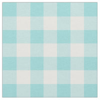 Limpet-Muschel-Aqua u. weißer Gingham-Karo