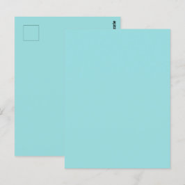 Limpet Muschel Blue Green Spring Season Solid Colo Postkarte