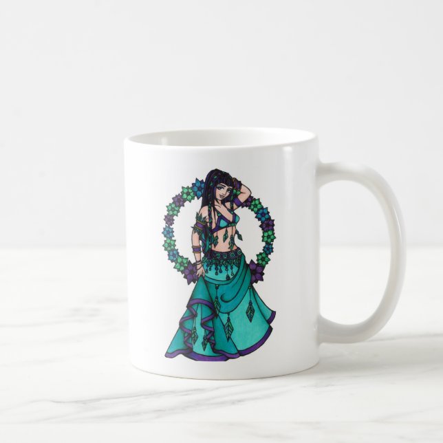 Lina Blume Goddess Belly Dancer Art Tasse (Rechts)