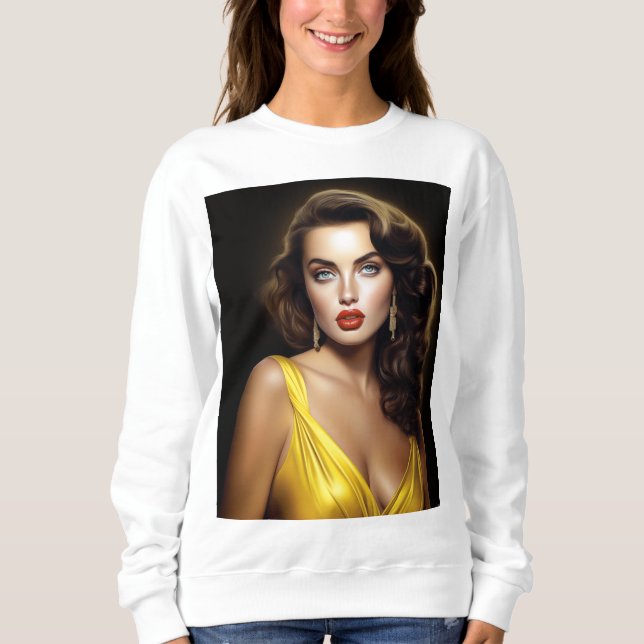 Lina - Super Model Latina! Sweatshirt (Vorderseite)