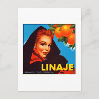Linaje Valencia Orange Postkarte