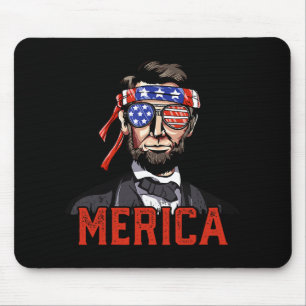 Lincoln 4. Juli Merica Abe Jungen Männer Frauen Am Mousepad