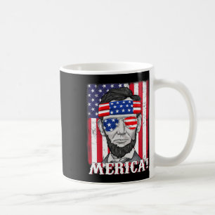 Lincoln 4. Juli Merica American Flag Boys Kids Kaffeetasse