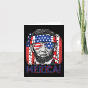 Lincoln 4. Juli Merica Männer Frauen amerikanische Karte