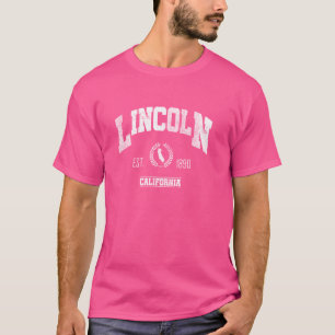 Lincoln CA California Vintag Throwback T-Shirt
