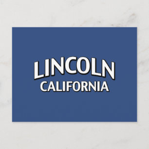 Lincoln California Postkarte