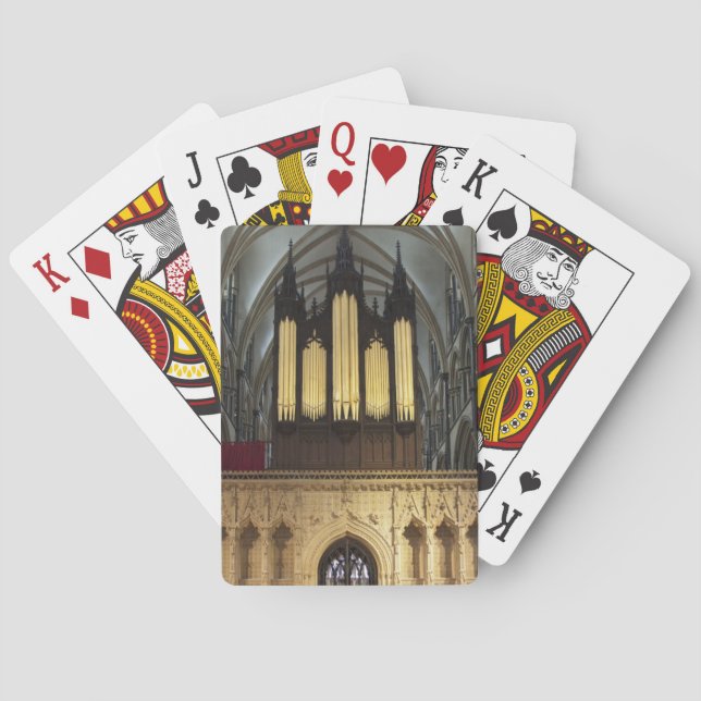 Lincoln Cathedral spielt Karten Spielkarten (Rückseite)