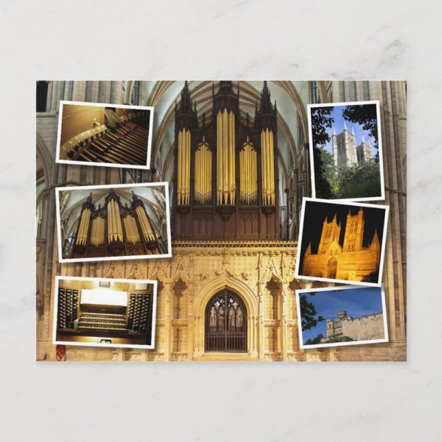 Lincoln Cathedral, UK-Postkarte Postkarte (Vorderseite)